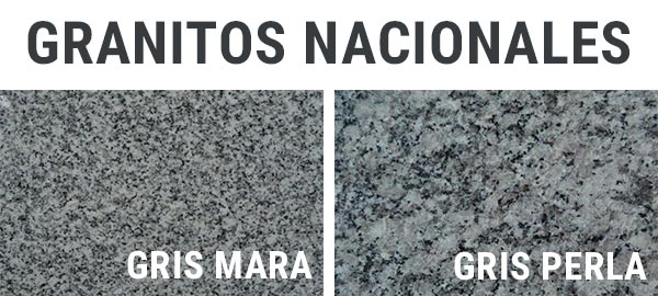 Granitos nacionales, Gris Mara y Gris Perla.